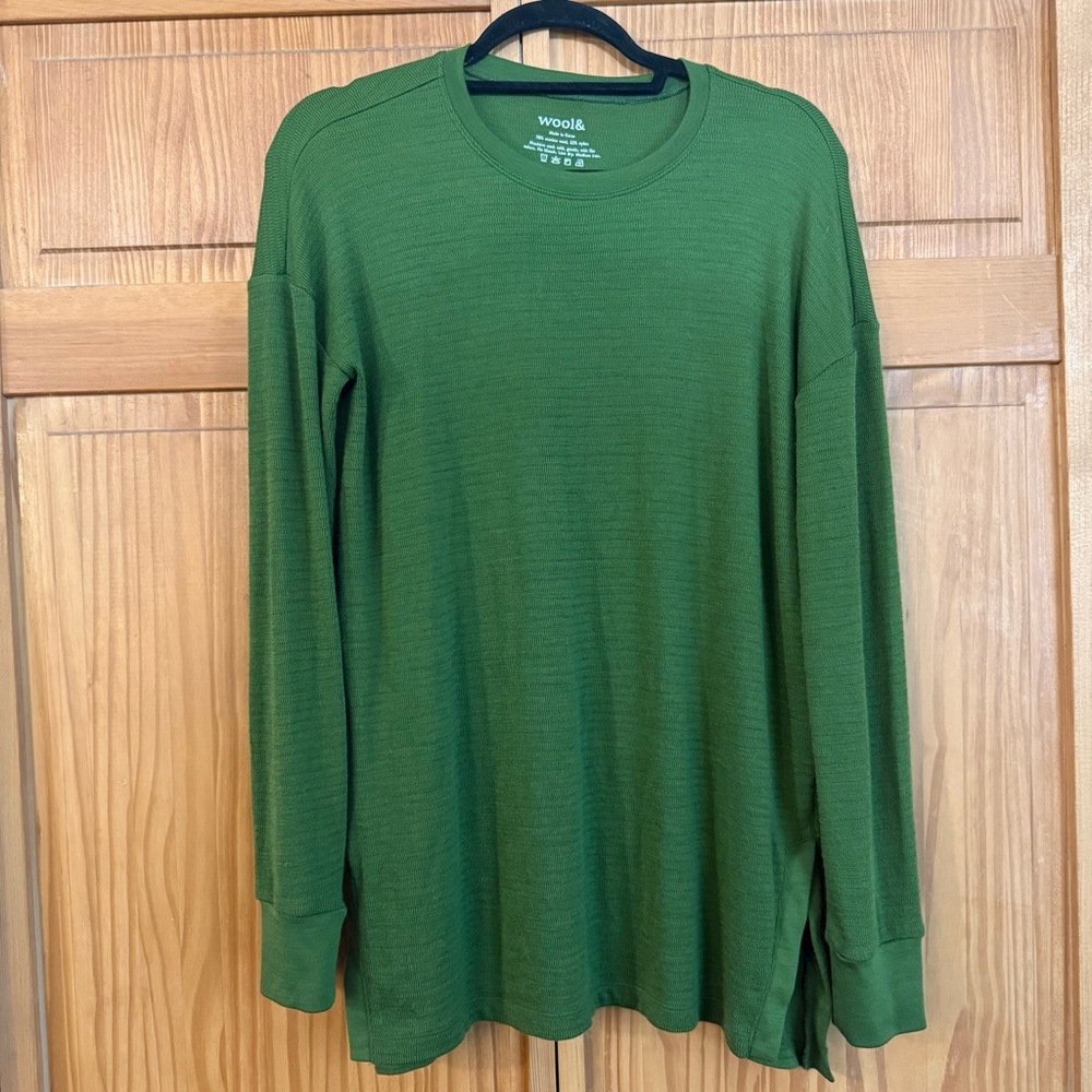 CLOSET CLOSING Wool& Scout Waffle Tunic Merino Wool Blend